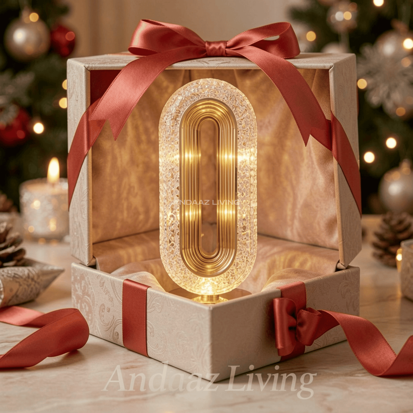Luxury Oval Crystal LED Table Lamp with Touch Sensor – Rechargeable Modern Night Light (3 Color Modes, Dimmable Bedside Lamp)