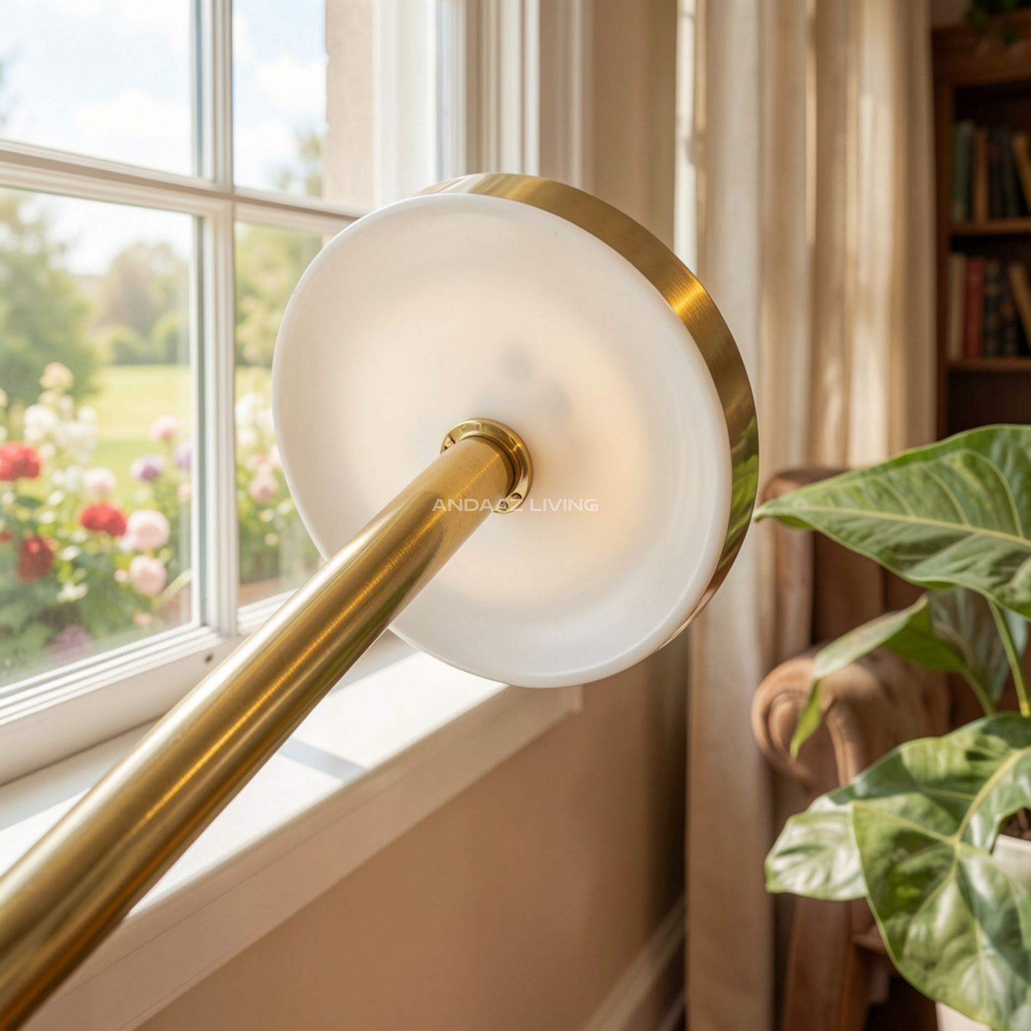 Modern Gold Touch Sensor LED Table Lamp – USB Rechargeable, 3 Light Modes, Dimmable, Cordless Night Lamp for Bedroom, Living Room & Restaurants