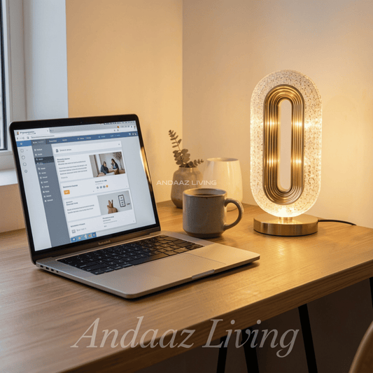Luxury Oval Crystal LED Table Lamp with Touch Sensor – Rechargeable Modern Night Light (3 Color Modes, Dimmable Bedside Lamp)